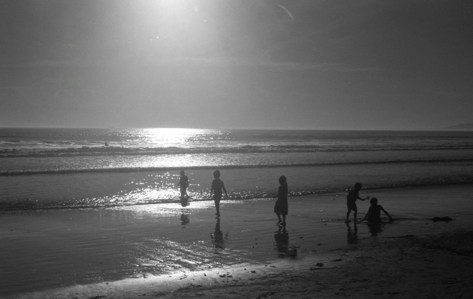 Venice at Six, black and white photograph by Corinna Frankel